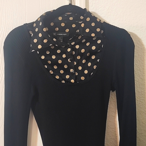 INC Knit and Silk Sweater - Picture 2 of 8